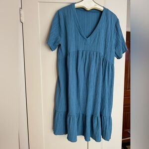 Emery Rose XXL dress or cover-up in a gray blue color.